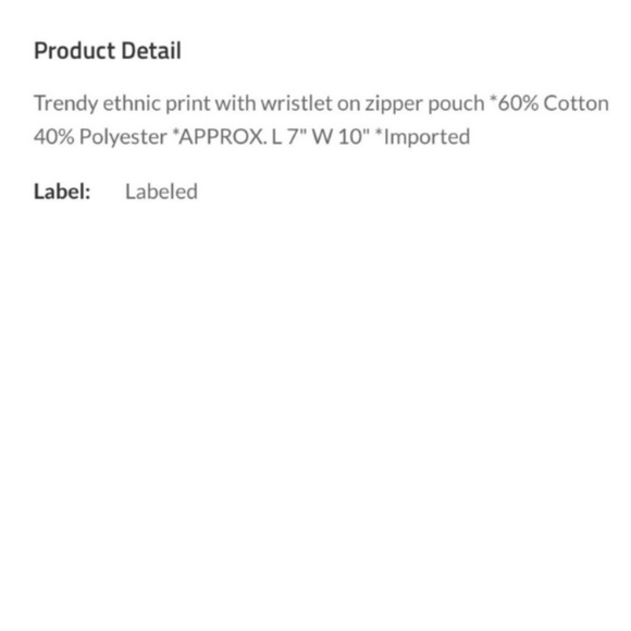 ‼️SOLD OUT‼️New Boutique Brand Desert Canyon Ethnic Pattern Wristlet - Picture 5 of 5